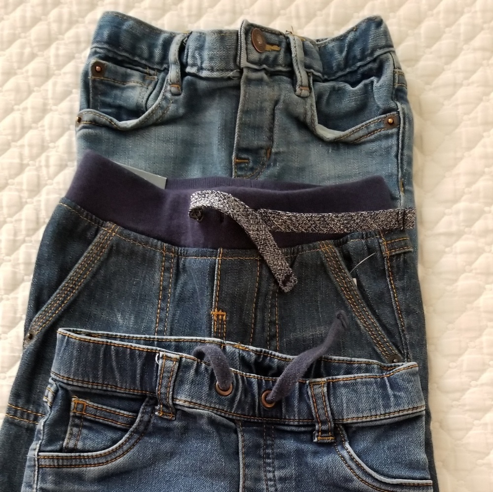 Lot of 3 baby jeans